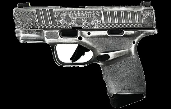Custom engraved and cerakote Springfield Hellcat available near marquette MI
